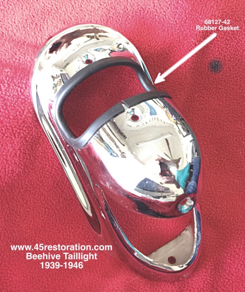 Rubber Gasket-Top Lens 1939-46 Beehive Taillight 68127-42a